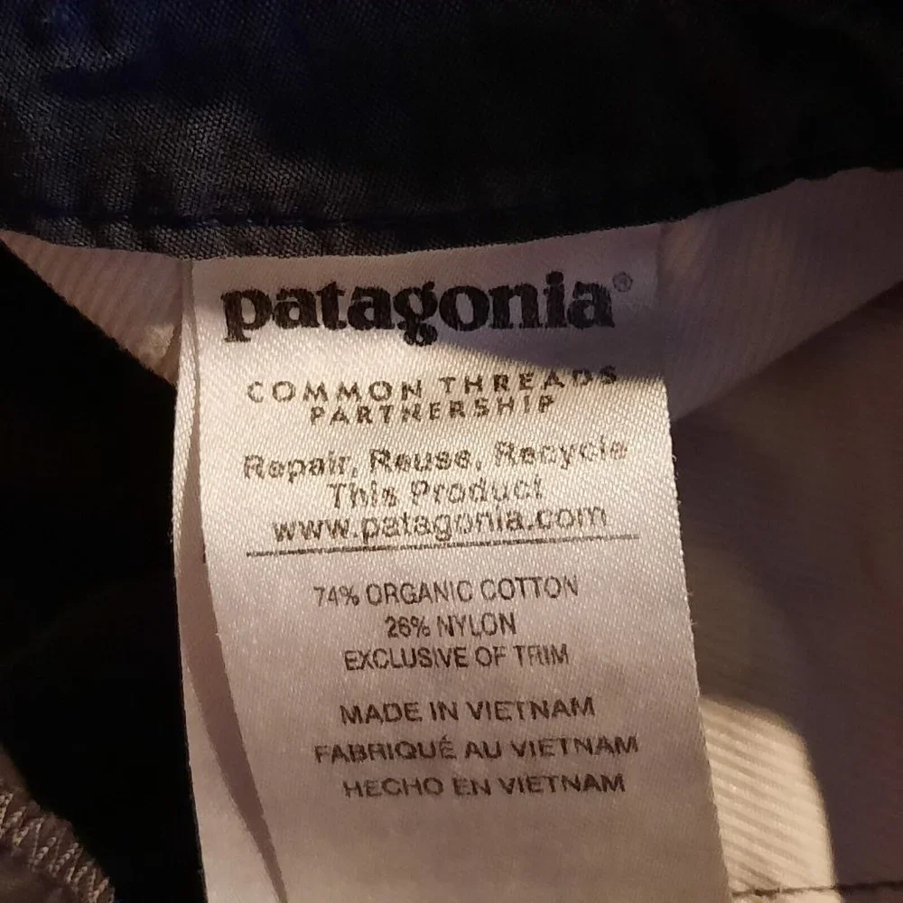 Patagonia Tenpenny Shorts Mens 38 Gray Organic Cotton Nylon Utility Hiking - Picture 6 of 10